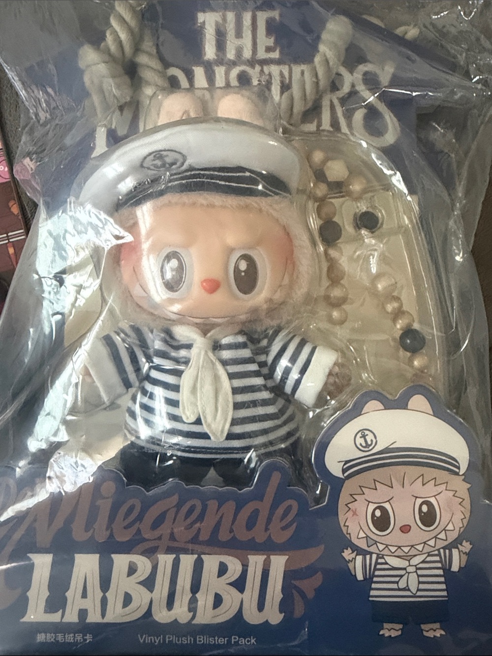 Labubu Sailor  vinyl blister pack. Popland exclusive.  Not sold in US.